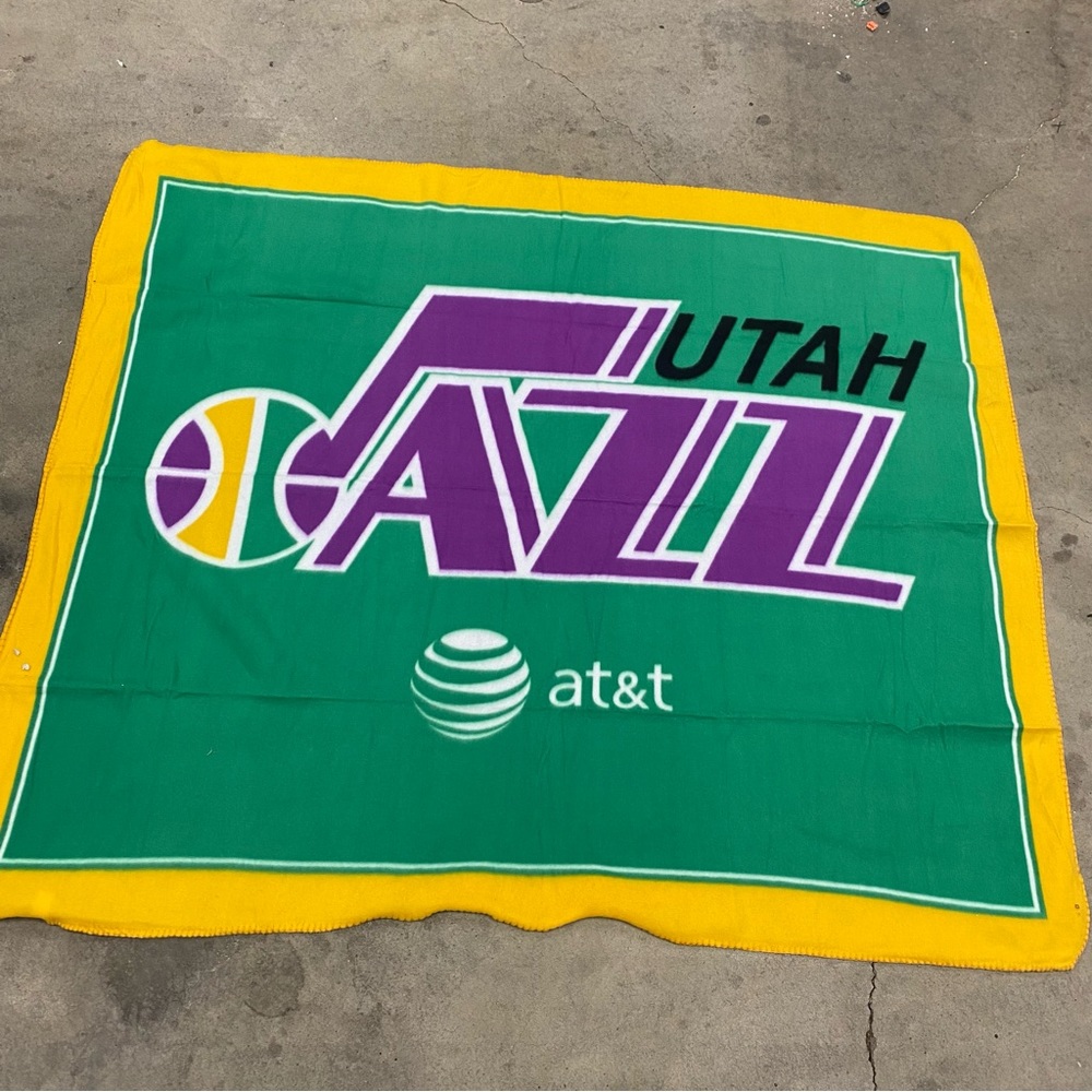 Vintage Utah Jazz Blanket